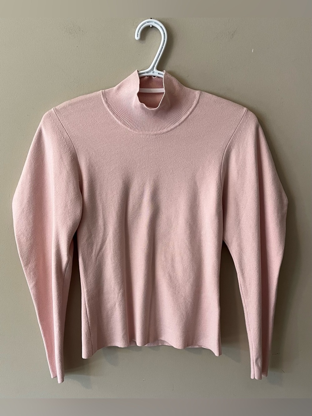 A.L.C. Pink Structured Shoulder Mock Neck Sweater Size Small